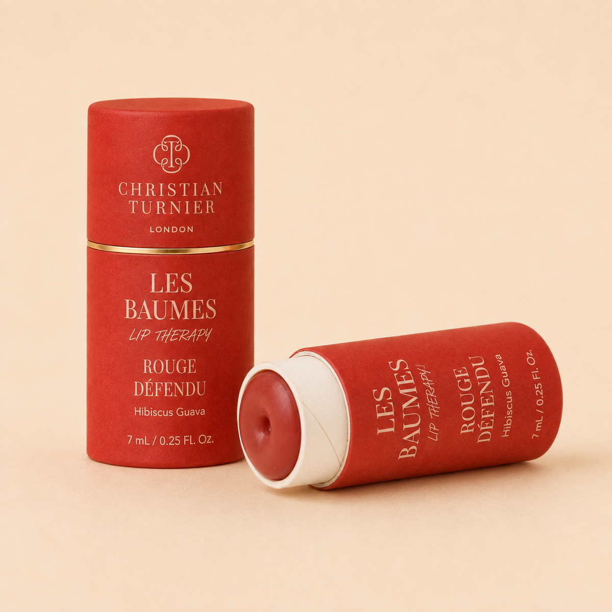 Rouge Défendu Lip Therapy 7 ml open paper tube with gold detail